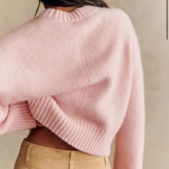 Sezane Sama Jumper Light Pink - Size S - Picture 3 of 5
